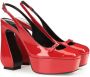 Sergio Rossi Si Rossi slingback pumps Rood - Thumbnail 2