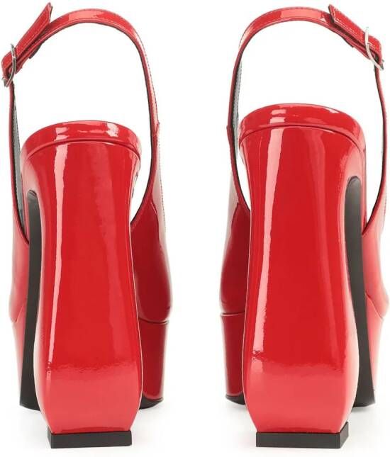 Sergio Rossi Si Rossi slingback pumps Rood