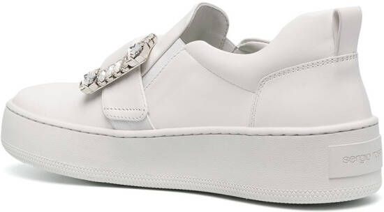 Sergio Rossi Sneakers met gesp Wit