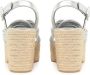 Sergio Rossi sr Akida espadrilles met plateauzool Zilver - Thumbnail 3