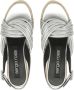 Sergio Rossi sr Akida espadrilles met plateauzool Zilver - Thumbnail 4