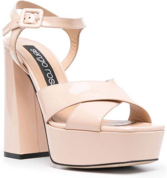 Sergio Rossi Alicia sandalen met platform Beige