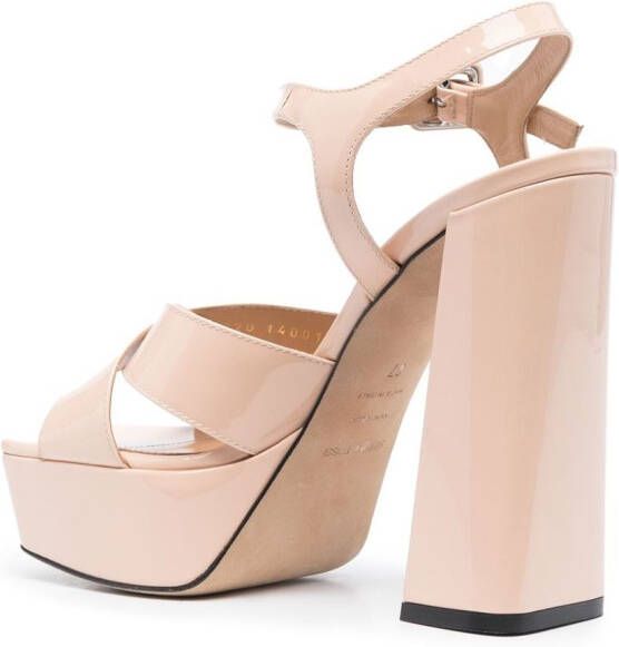 Sergio Rossi Alicia sandalen met platform Beige