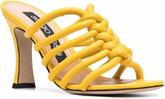 Sergio Rossi Sr Alicudi sandalen met geknoopt detail Geel