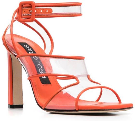 Sergio Rossi Sr Lunettes sandalen met open neus Oranje