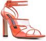 Sergio Rossi Sr Lunettes sandalen met open neus Oranje - Thumbnail 2