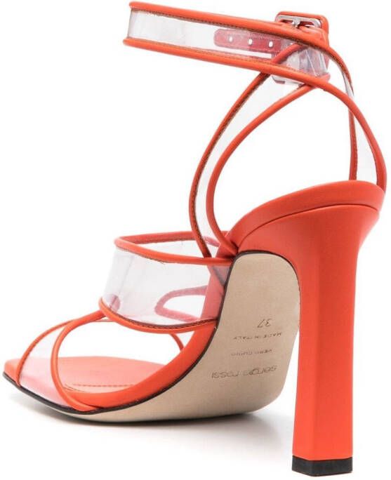 Sergio Rossi Sr Lunettes sandalen met open neus Oranje