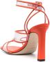 Sergio Rossi Sr Lunettes sandalen met open neus Oranje - Thumbnail 3