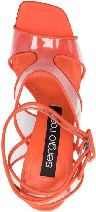 Sergio Rossi Sr Lunettes sandalen met open neus Oranje