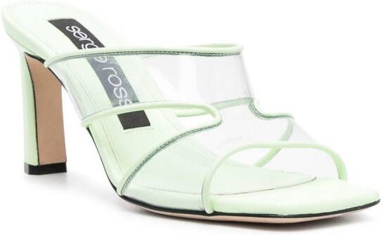 Sergio Rossi Sr Lunettes sandalen met open neus Groen