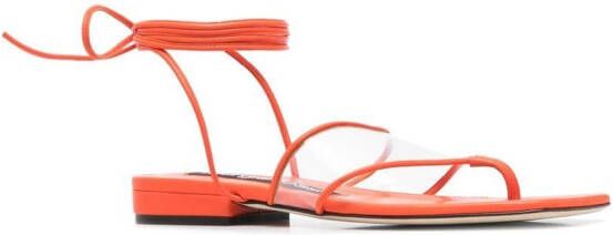 Sergio Rossi Sr Lunettes sandalen met open neus Oranje