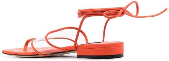 Sergio Rossi Sr Lunettes sandalen met open neus Oranje