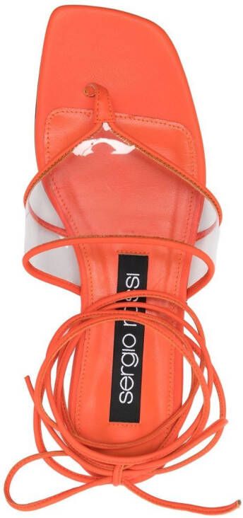 Sergio Rossi Sr Lunettes sandalen met open neus Oranje