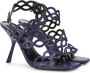 Sergio Rossi sr Mermaid 60mm lakleren sandalen Paars - Thumbnail 2