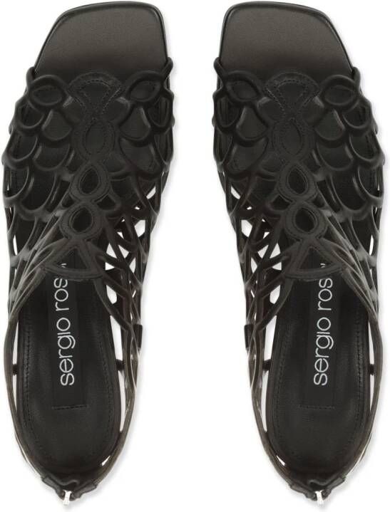 Sergio Rossi sr Mermaid 60mm lakleren sandalen Zwart