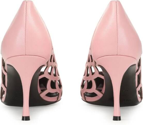 Sergio Rossi SR Mermaid 75 mm leren pumps Roze