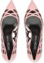 Sergio Rossi SR Mermaid 75 mm leren pumps Roze - Thumbnail 4
