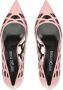 Sergio Rossi SR Mermaid 75 mm leren pumps Roze - Thumbnail 4