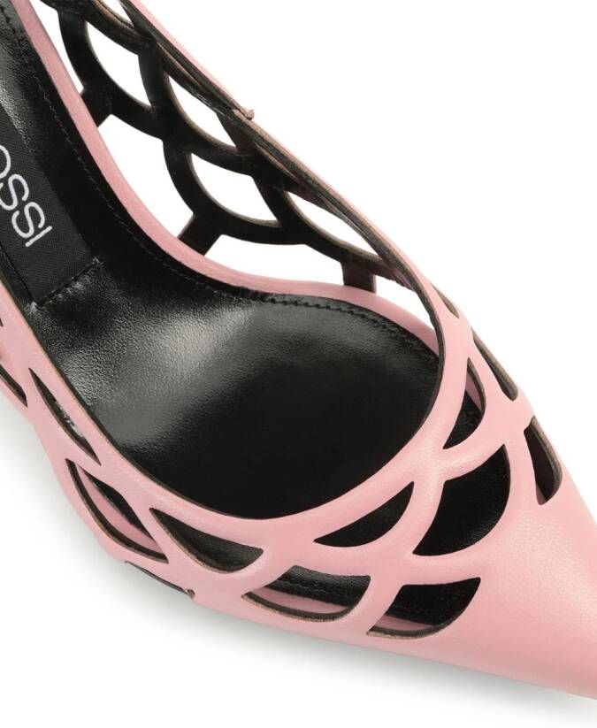 Sergio Rossi SR Mermaid 75 mm leren pumps Roze