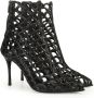 Sergio Rossi sr Mermaid 90mm geperforeerde pumps Zwart - Thumbnail 2