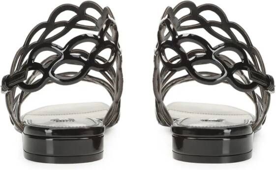 Sergio Rossi sr Mermaid 90mm lakleren sandalen Zwart