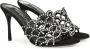 Sergio Rossi 90 mm SR Mermaid leren sandalen Zwart - Thumbnail 2