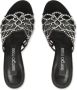 Sergio Rossi 90 mm SR Mermaid leren sandalen Zwart - Thumbnail 4