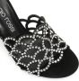 Sergio Rossi 90 mm SR Mermaid leren sandalen Zwart - Thumbnail 5