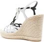 Sergio Rossi Sr Mermaid espadrilles met sleehak Wit - Thumbnail 3