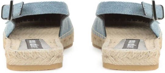 Sergio Rossi SR Nora denim espadrilles Blauw