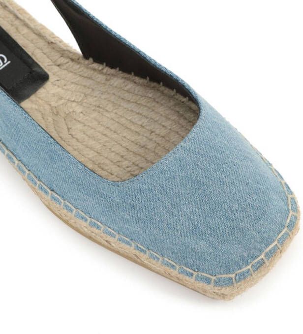 Sergio Rossi SR Nora denim espadrilles Blauw