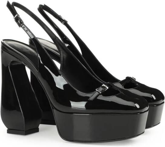 Sergio Rossi sr Rossi 85mm slingback pumps Zwart