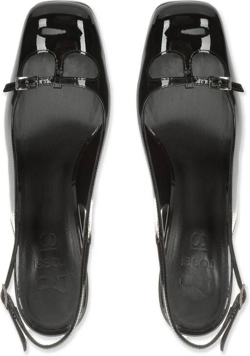 Sergio Rossi sr Rossi 85mm slingback pumps Zwart