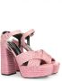 Sergio Rossi sr Seville sandalen met plateauzool Roze - Thumbnail 2