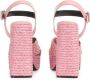 Sergio Rossi sr Seville sandalen met plateauzool Roze - Thumbnail 3