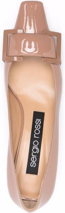 Sergio Rossi sr Twenty pumps met gespdetail Beige