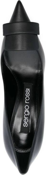 Sergio Rossi SR1 pumps van nappaleer Zwart