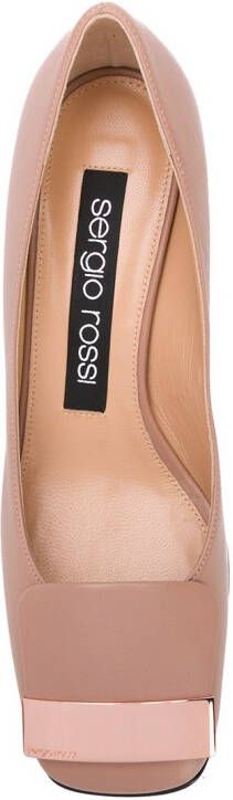 Sergio Rossi Sr1 Chelsea leren pumps Beige