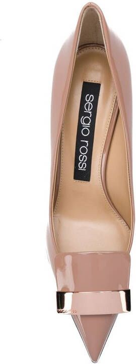 Sergio Rossi sr1 embellished pumps Beige