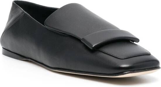 Sergio Rossi SR1 leren loafers Zwart