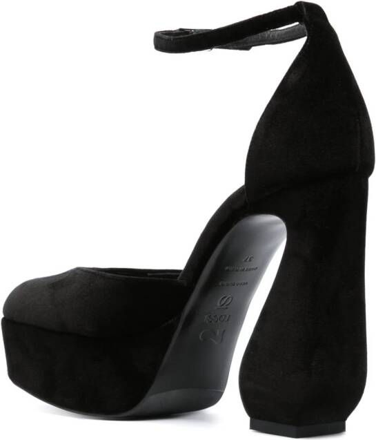 Si Rossi Pumps met bewerkte hak Zwart