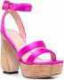 Si Rossi Antonia satijnen sandalen Roze - Thumbnail 2