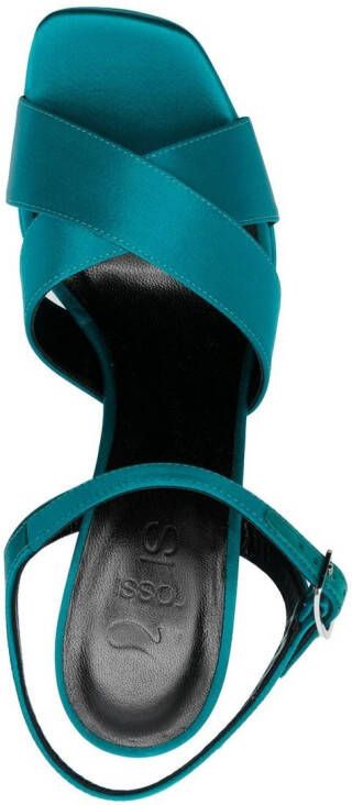 Si Rossi Sandalen met gespsluiting Blauw