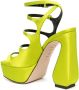 Si Rossi Sandalen met plateauzool Groen - Thumbnail 3