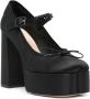 Simone Rocha 125 mm pumps met hartvormige neus Zwart - Thumbnail 2