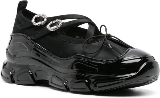 Simone Rocha Beaded Tracker sneakers Zwart