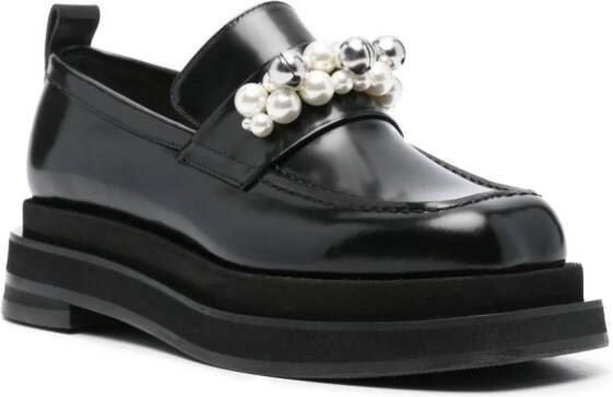 Simone Rocha Loafers met plateauzool Zwart