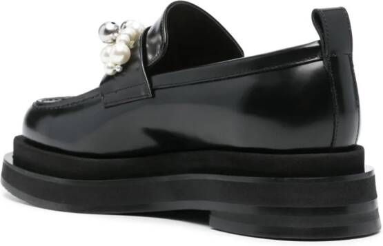 Simone Rocha Loafers met plateauzool Zwart