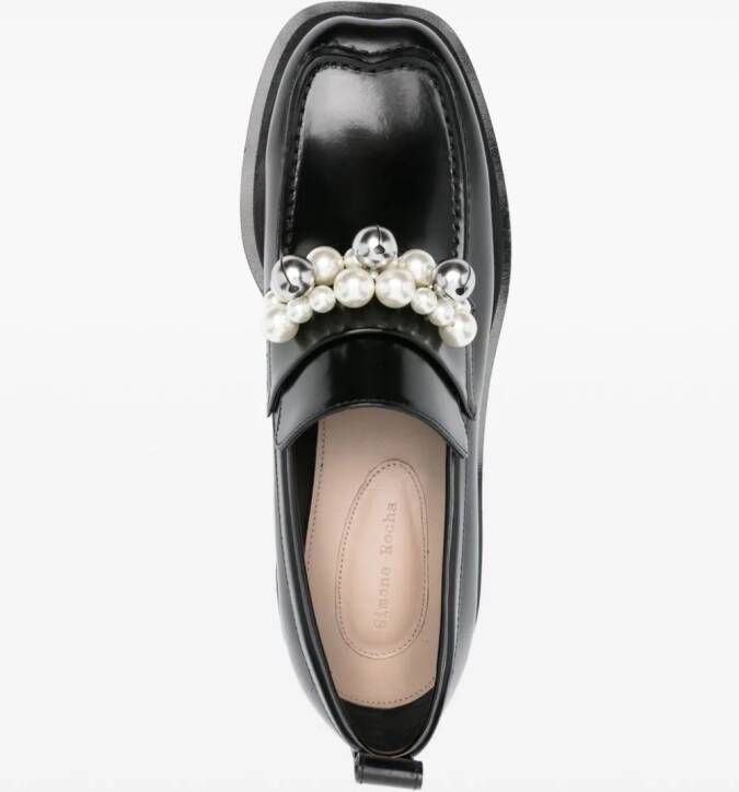 Simone Rocha Loafers met plateauzool Zwart