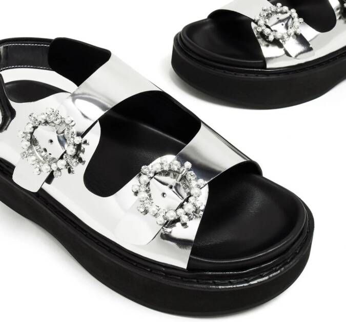 Simone Rocha Sandalen met plateauzool Zilver